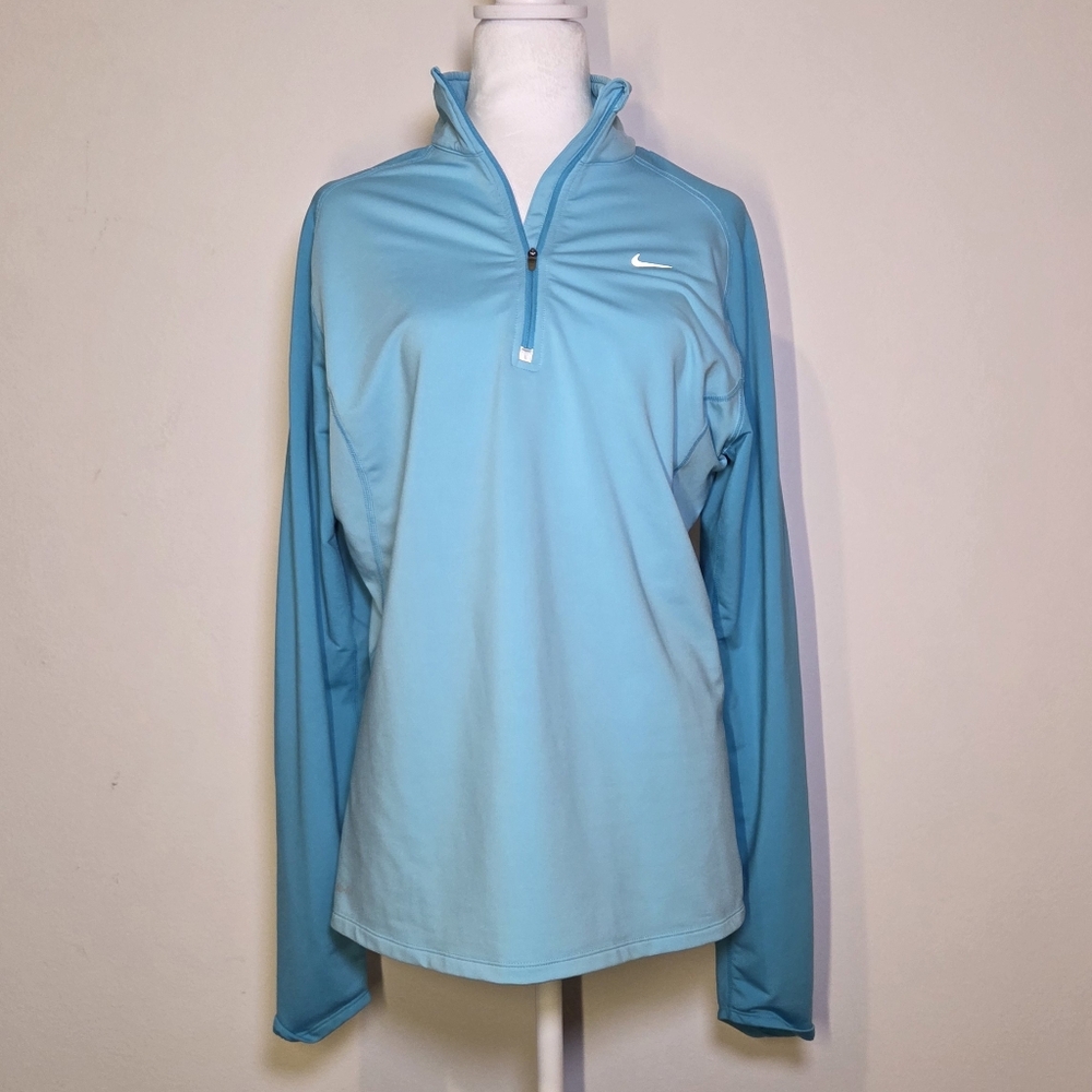 Nike Light Blue Quarter-Zip Pullover